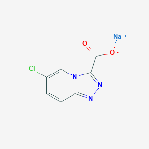 molecular formula C7H3ClN3NaO2 B2428454 Sodium 6-chloro-[1,2,4]triazolo[4,3-a]pyridine-3-carboxylate CAS No. 2251054-46-1