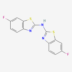 6-fluoro-N-(6-fluoro-1,3-benzothiazol-2-yl)-1,3-benzothiazol-2-amine