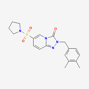 2-(3,4-dimethylbenzyl)-6-(pyrrolidin-1-ylsulfonyl)[1,2,4]triazolo[4,3-a]pyridin-3(2H)-one