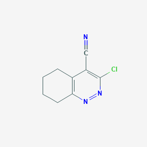 molecular formula C9H8ClN3 B2428472 3-Chloro-5,6,7,8-tetrahydrocinnoline-4-carbonitrile CAS No. 200413-10-1