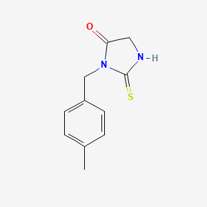 molecular formula C11H12N2OS B2428474 3-(4-Methylbenzyl)-2-thioxoimidazolidin-4-one CAS No. 91350-44-6