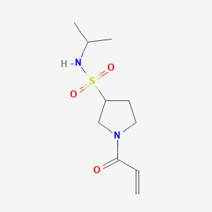 molecular formula C10H18N2O3S B2428483 1-(prop-2-enoyl)-N-(propan-2-yl)pyrrolidine-3-sulfonamide CAS No. 2094506-82-6
