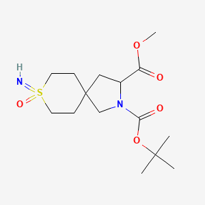 2-O-Tert-butyl 3-O-methyl 8-imino-8-oxo-8lambda6-thia-2-azaspiro[4.5]decane-2,3-dicarboxylate