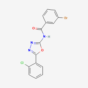 3-bromo-N-(5-(2-chlorophenyl)-1,3,4-oxadiazol-2-yl)benzamide