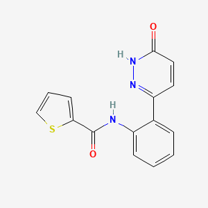 N-(2-(6-oxo-1,6-dihydropyridazin-3-yl)phenyl)thiophene-2-carboxamide