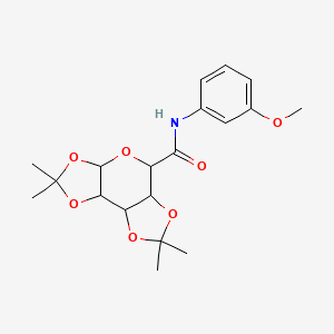 molecular formula C19H25NO7 B2428544 N-(3-甲氧基苯基)-4,4,11,11-四甲基-3,5,7,10,12-五氧杂三环[7.3.0.0^{2,6}]十二烷-8-甲酰胺 CAS No. 1093407-67-0