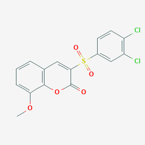3-((3,4-dichlorophenyl)sulfonyl)-8-methoxy-2H-chromen-2-one