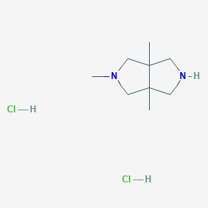 molecular formula C9H20Cl2N2 B2428553 2,3a,6a-三甲基-八氢吡咯并[3,4-c]吡咯二盐酸盐 CAS No. 2094924-99-7