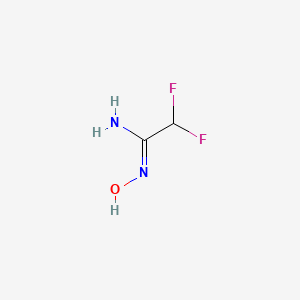 molecular formula C2H4F2N2O B2428554 2,2-difluoro-N'-hydroxyethanimidamide CAS No. 1204302-08-8