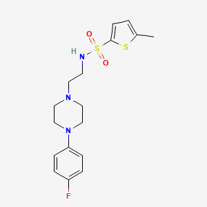 N-(2-(4-(4-fluorophenyl)piperazin-1-yl)ethyl)-5-methylthiophene-2-sulfonamide