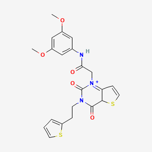 N-(3,5-dimethoxyphenyl)-2-{2,4-dioxo-3-[2-(thiophen-2-yl)ethyl]-1H,2H,3H,4H-thieno[3,2-d]pyrimidin-1-yl}acetamide