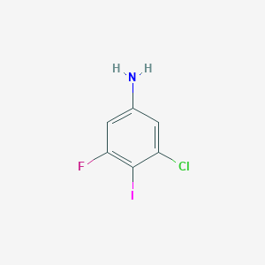 molecular formula C6H4ClFIN B2428650 3-Chloro-5-fluoro-4-iodoaniline CAS No. 1849390-96-0