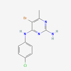 5-bromo-N~4~-(4-chlorophenyl)-6-methyl-2,4-pyrimidinediamine
