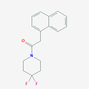 molecular formula C17H17F2NO B2428678 1-(4,4-Difluoropiperidin-1-yl)-2-naphthalen-1-ylethanone CAS No. 2327532-31-8