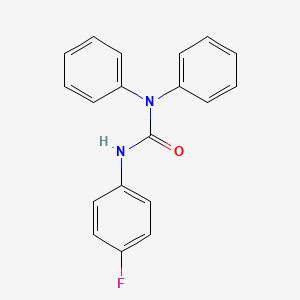 molecular formula C19H15FN2O B2428686 3-(4-Fluorophenyl)-1,1-diphenylurea CAS No. 1826-81-9