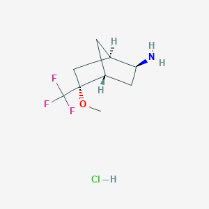 (1R,2S,4R,5R)-5-Methoxy-5-(trifluoromethyl)bicyclo[2.2.1]heptan-2-amine;hydrochloride