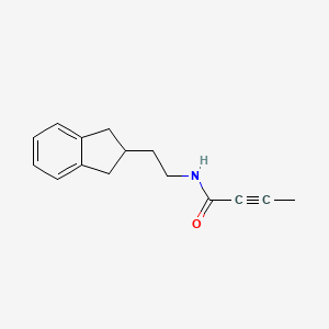 molecular formula C15H17NO B2428691 N-[2-(2,3-Dihydro-1H-inden-2-yl)ethyl]but-2-ynamide CAS No. 2411235-56-6