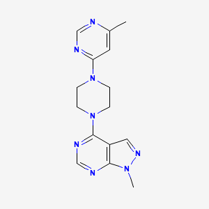 1-Methyl-4-[4-(6-methylpyrimidin-4-yl)piperazin-1-yl]pyrazolo[3,4-d]pyrimidine