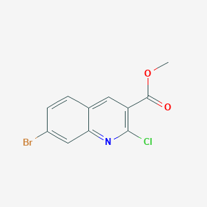 molecular formula C11H7BrClNO2 B2428697 Methyl 7-bromo-2-chloroquinoline-3-carboxylate CAS No. 1890749-62-8