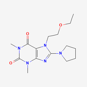 7-(2-Ethoxy-ethyl)-1,3-dimethyl-8-pyrrolidin-1-yl-3,7-dihydro-purine-2,6-dione
