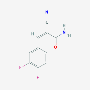 (2Z)-2-cyano-3-(3,4-difluorophenyl)prop-2-enamide