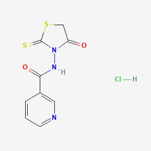 N-(4-oxo-2-sulfanylidene-1,3-thiazolidin-3-yl)pyridine-3-carboxamide Hydrochloride