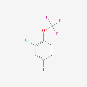 molecular formula C7H3ClF3IO B2428714 2-氯-4-碘-1-(三氟甲氧基)苯 CAS No. 1198422-69-3