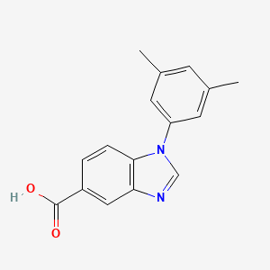 molecular formula C16H14N2O2 B2428727 1-(3,5-dimethylphenyl)-1H-benzimidazole-5-carboxylic acid CAS No. 442531-63-7