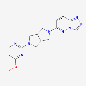 6-[5-(4-Methoxypyrimidin-2-yl)-1,3,3a,4,6,6a-hexahydropyrrolo[3,4-c]pyrrol-2-yl]-[1,2,4]triazolo[4,3-b]pyridazine
