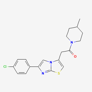 2-(6-(4-Chlorophenyl)imidazo[2,1-b]thiazol-3-yl)-1-(4-methylpiperidin-1-yl)ethanone