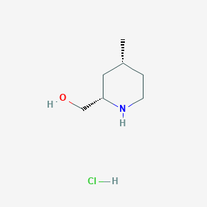 ((2S,4R)-4-Methylpiperidin-2-yl)methanol hydrochloride