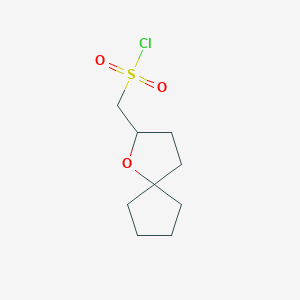 {1-Oxaspiro[4.4]nonan-2-yl}methanesulfonyl chloride