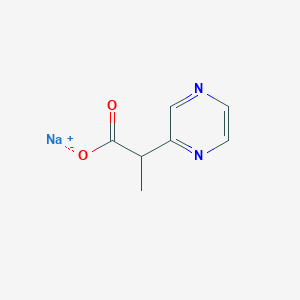 Sodium 2-(pyrazin-2-yl)propanoate