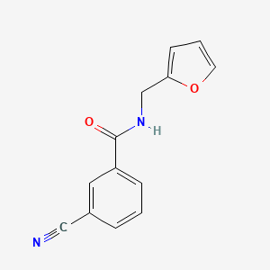 molecular formula C13H10N2O2 B2428772 3-氰基-N-(呋喃-2-基甲基)苯甲酰胺 CAS No. 879183-68-3