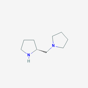 molecular formula C9H18N2 B2428781 (R)-(-)-1-(2-Pyrrolidinylmethyl)pyrrolidine CAS No. 51207-66-0; 60419-23-0