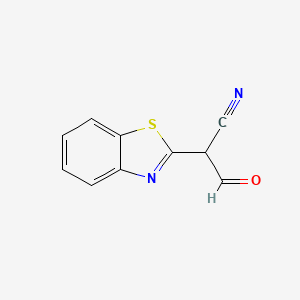 molecular formula C10H6N2OS B2428789 2-(1,3-Benzothiazol-2-yl)-3-oxopropanenitrile CAS No. 327104-64-3