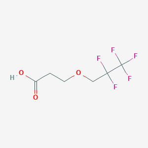 molecular formula C6H7F5O3 B2428823 3-(2,2,3,3,3-Pentafluoropropoxy)propanoic acid CAS No. 1603018-94-5