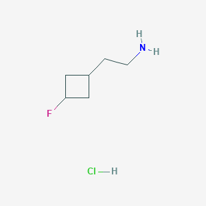 molecular formula C6H13ClFN B2428831 2-((1R,3s)-3-fluorocyclobutyl)ethan-1-amine hydrochloride CAS No. 2219353-56-5