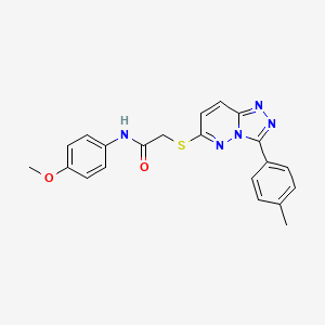 N-(4-methoxyphenyl)-2-((3-(p-tolyl)-[1,2,4]triazolo[4,3-b]pyridazin-6-yl)thio)acetamide