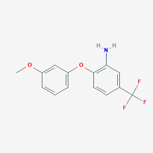 molecular formula C14H12F3NO2 B2428847 2-(3-Methoxyphenoxy)-5-(trifluoromethyl)aniline CAS No. 728907-96-8