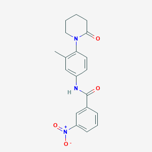 N-(3-methyl-4-(2-oxopiperidin-1-yl)phenyl)-3-nitrobenzamide
