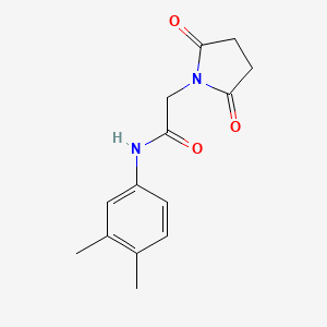 molecular formula C14H16N2O3 B2428872 N-(3,4-二甲苯基)-2-(2,5-二氧代吡咯烷-1-基)乙酰胺 CAS No. 923113-53-5
