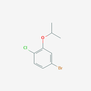 molecular formula C9H10BrClO B2428875 4-溴-1-氯-2-(丙-2-氧基)苯 CAS No. 637022-52-7