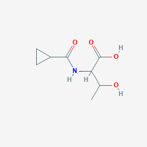 2-(Cyclopropylformamido)-3-hydroxybutanoic acid