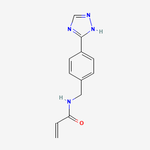 N-[[4-(1H-1,2,4-Triazol-5-yl)phenyl]methyl]prop-2-enamide