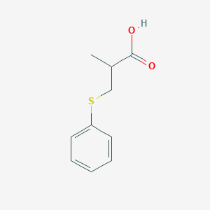 molecular formula C10H12O2S B2428923 2-Methyl-3-(phenylsulfanyl)propanoic acid CAS No. 775-20-2