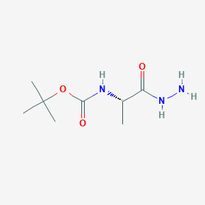 molecular formula C8H17N3O3 B2428947 Tert-butyl N-[(1S)-1-(hydrazinecarbonyl)ethyl]carbamate CAS No. 41863-52-9