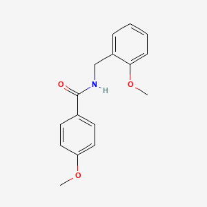 molecular formula C16H17NO3 B2428949 4-methoxy-N-(2-methoxybenzyl)benzamide CAS No. 331440-04-1