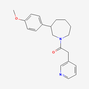 molecular formula C20H24N2O2 B2428963 1-(3-(4-Methoxyphenyl)azepan-1-yl)-2-(pyridin-3-yl)ethanone CAS No. 1798513-41-3