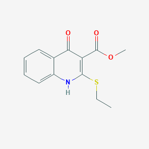 molecular formula C13H13NO3S B2428973 Methyl 2-(ethylthio)-4-oxo-1,4-dihydroquinoline-3-carboxylate CAS No. 1031585-49-5